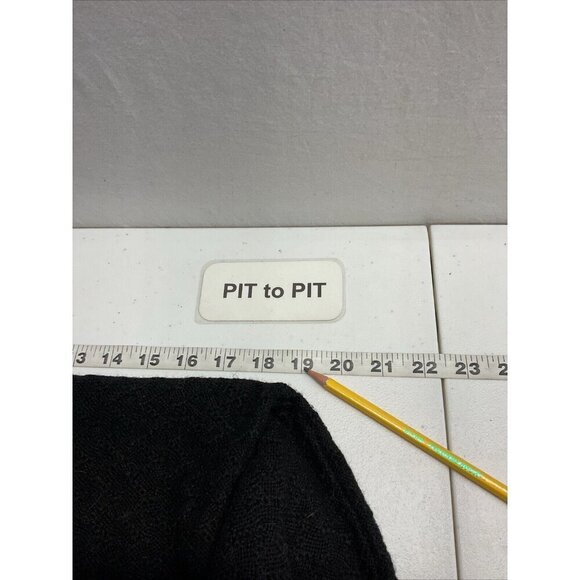 Tory Burch Black Leather Buckle Alpaca Wool Sweater tunic Size M. loose knit‎ - Picture 7 of 11